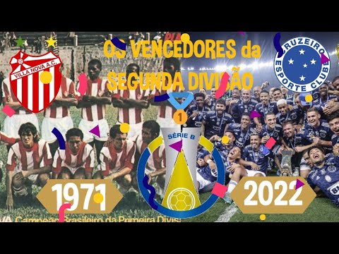 OS CAMPEÕES da SERIE B!!!! (1971 a 2022) | APRESENTAÇÃO OFICIAL da COMPETIÇÃO!!