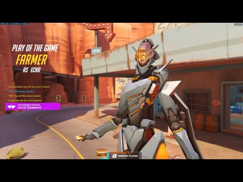 Overwatch Best DPS Pro Dafran Is That A New Echo God Maybe? -POTG-