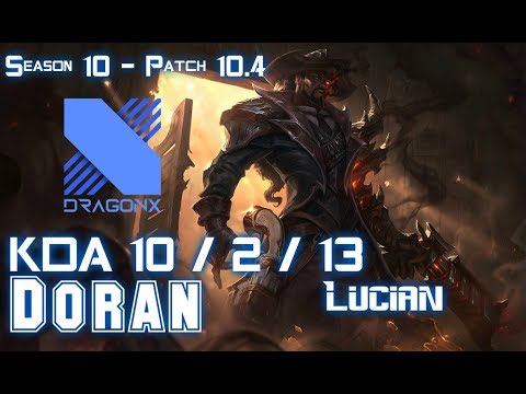 DRX Doran LUCIAN vs SYLAS Top - Patch 10.4 KR Ranked