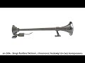 Klaksón 12V / 24V - chrómová fanfára TRUCK (74cm) SN-004 - Video Youtube