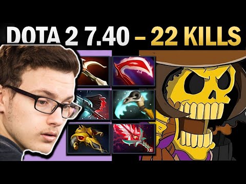 Clinkz Pro Carry with Bloodthorn and 22 Kills - Gameplay Dota