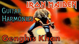 IRON MAIDEN Guitar Harmonies #10 Genghis Khan lesson with tabs