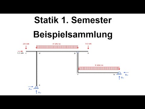 Statik 1. Semester - Beispielsammlung und Vorlesungsskript
