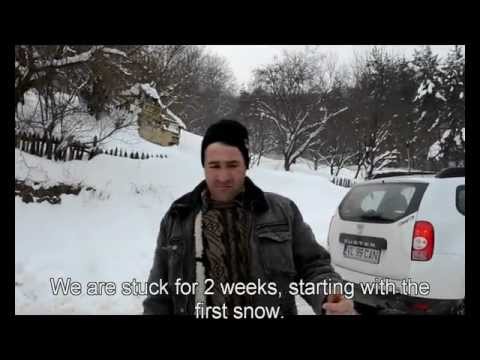 Sarulesti, jud. Buzau - marturia emotionanta a unui locuitor din comuna despre iarna grea 2012