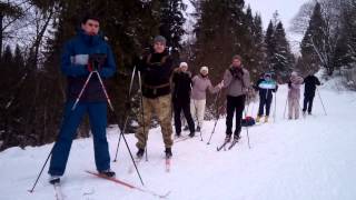 preview picture of video 'Різдвяна казка. Катання на лижах'