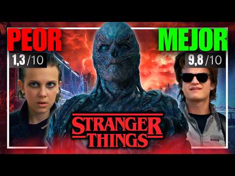 Vi los 3 EPISODIOS MEJOR y PEOR CALIFICADOS de STRANGER THINGS