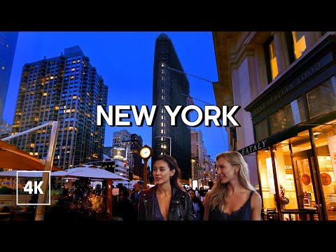 Relaxing Manhattan Evening Walk - New York Walking Tour 4k