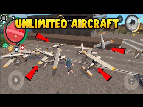 Rope Hero vice town unlimited aircraft trick | Rope hero vice town new Update | #aircraft