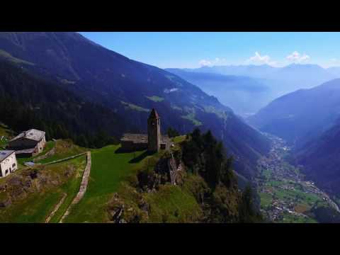 Vista do drone Val Poschiavo