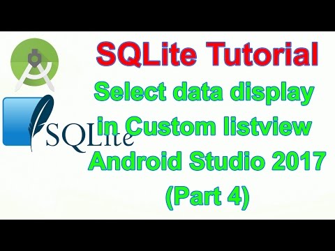 Android Database SQLite - Select data to display in Custom listview in Android (Part4)