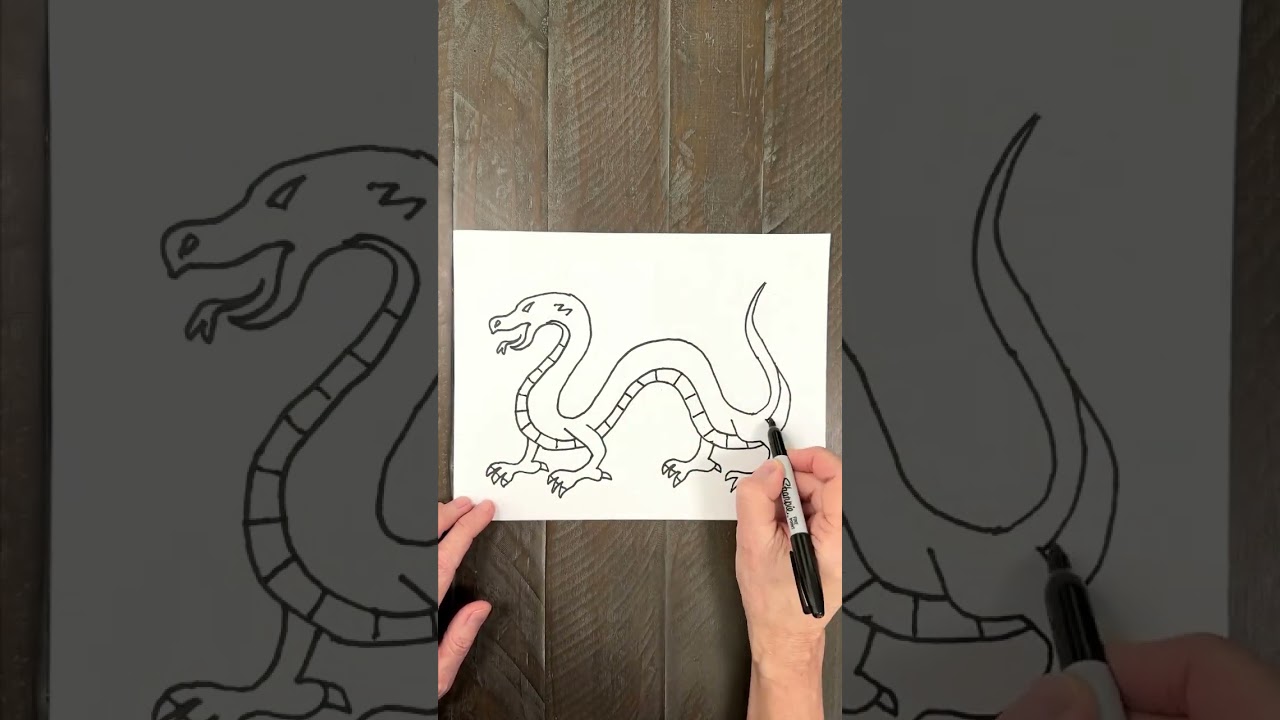 Draw a Chinese Dragon #artprojectsforkids