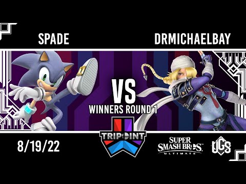 Tripoint Smash 156  -  Winners Round 1  -  Spade(Sonic) Vs. DrMichaelBay (Sheik)