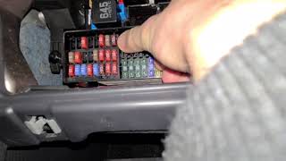 2012 VW Jetta SE Windshield Washer Pump Fuse Location