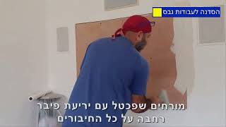 התקנת מסך נכונה על קיר גבס #shortsvideo
