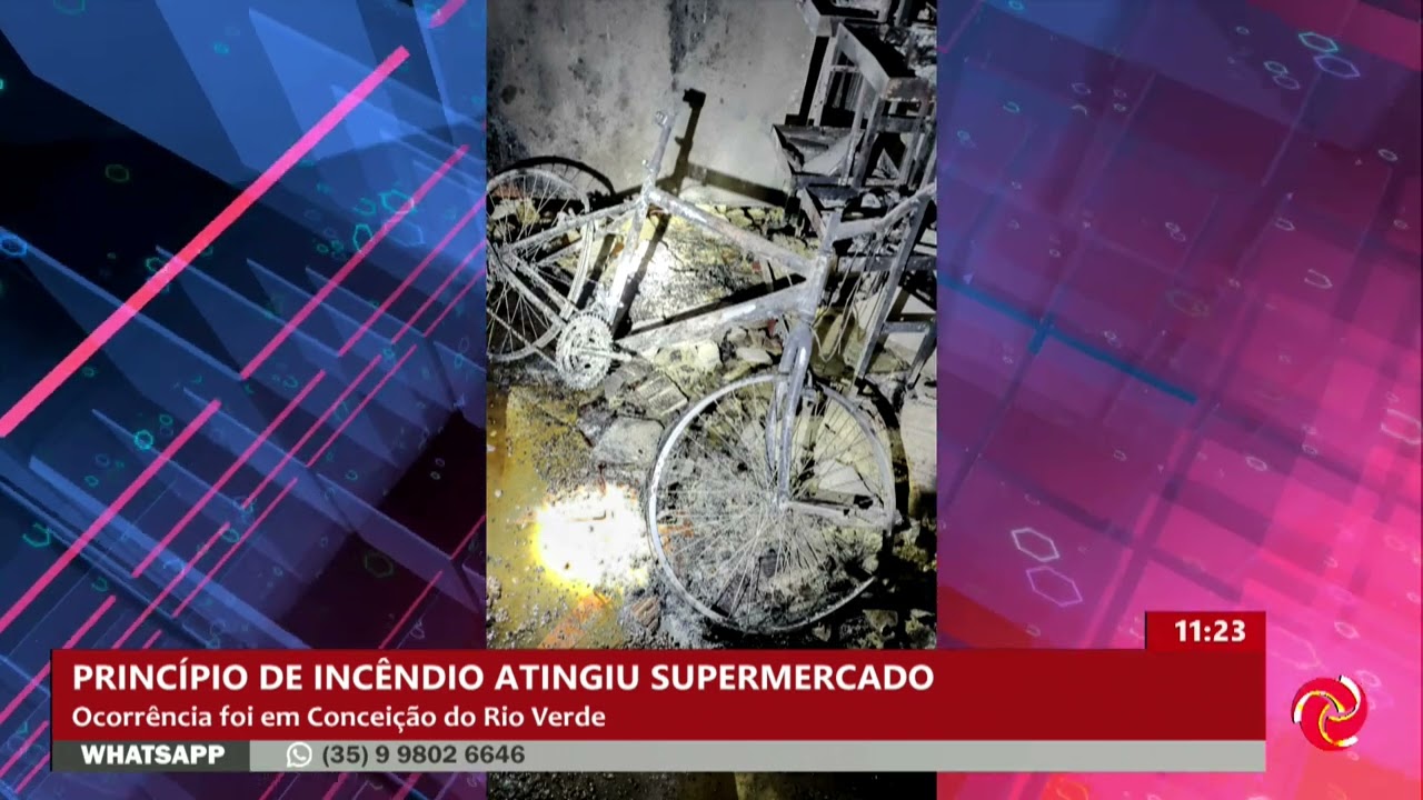 Princípio de incêndio atinge supermercado em Conceição do Rio Verde