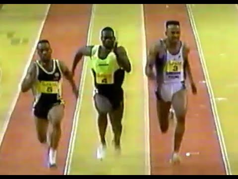Andre Cason vs. Ben Johnson & Frank Fredericks - Men's 50m - 1991 Sunkist Invitational