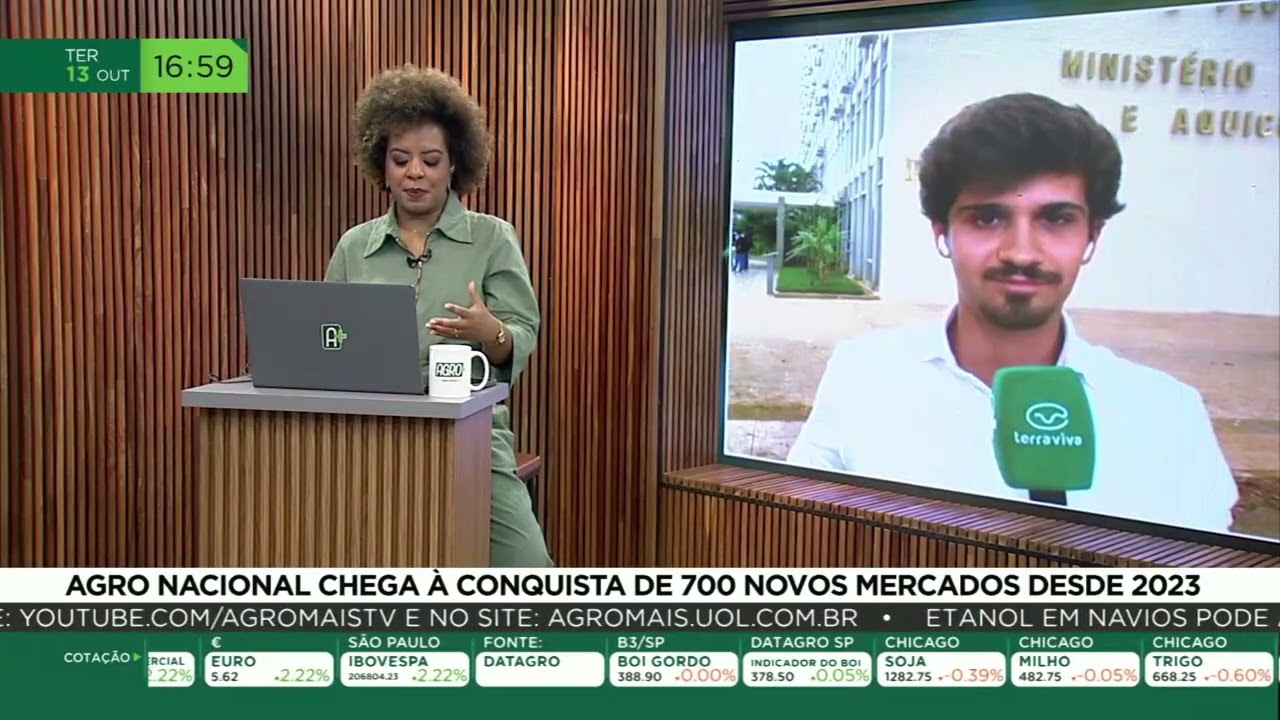 Agro nacional chega à conquista de 700 novos mercados desde 2023