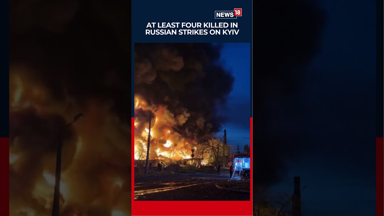 Kyiv Under Attack Again as Drone Slams Into High-Rise | Russia Ukraine War | Russian Strike | News18