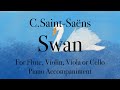 C.Saint-Saëns - Swan: Play Along accompaniment track for Violin, Flute, Viola or Cello