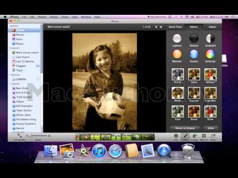 iPhoto 101 - Editing Photos