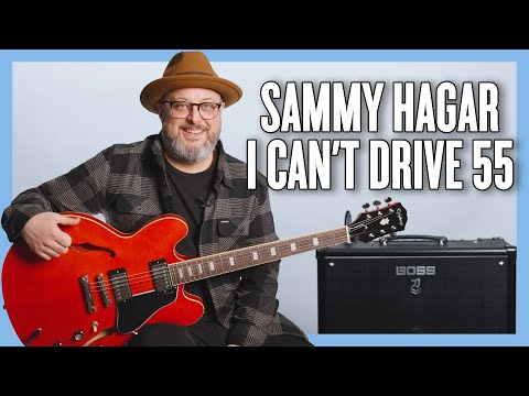 Sammy Hagar I Can't Drive 55 Guitar Lesson + Tutorial