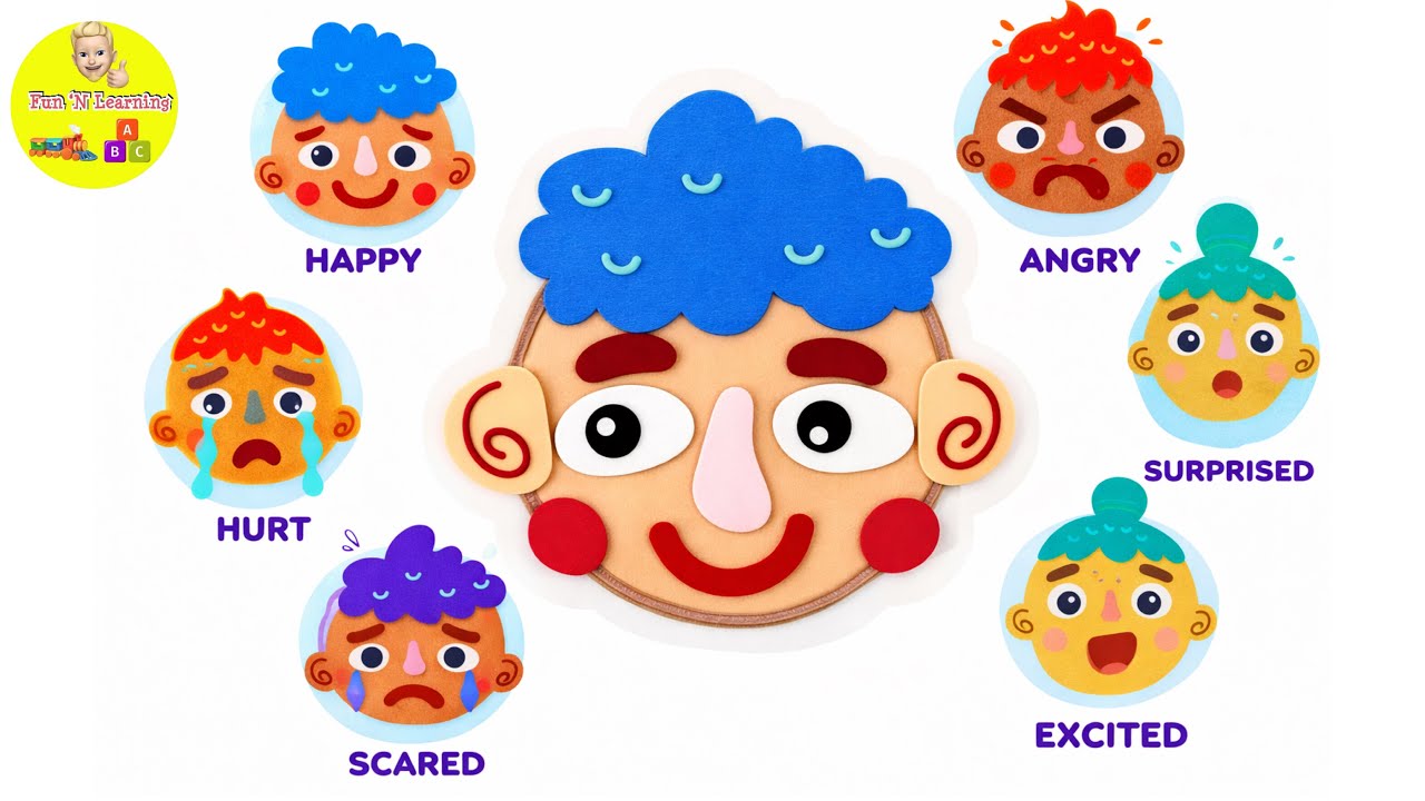 Learn Emotions, Feelings and Facial Expressions with Fun Puzzle Game For Toddlers