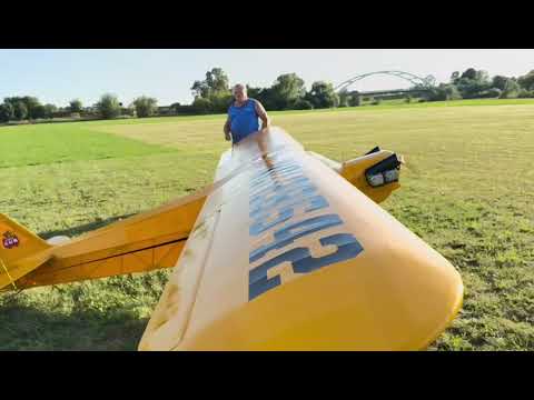 Giant RC Piper Cub 1/2 Scale #rc #rcplane #piper #rcscale #pilot  #aviation 