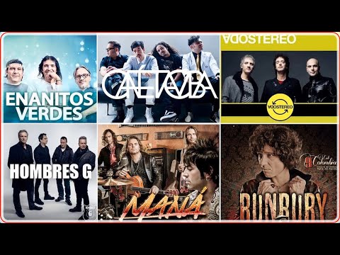 Clasicos Rock En Español De Los 80 y 90 - Enrique Bunbury, Caifanes, Enanitos Verdes, Mana, y mas