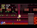 Sonic Triple Trouble 16 Bit Sunset Park Zone Act 2 Super Sonic 1080 HD