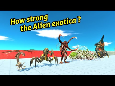 New Alien Exotica vs Faction Animal Revolt Battle Simulator