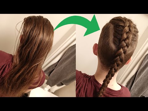 How to reverse french braid your hair for men / easy viking undercut hairstyle / NemesCZ