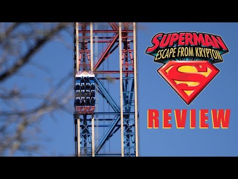 Superman: Escape From Krypton Review | DEFUNCT Six Flags Magic Mountain Roller Coaster