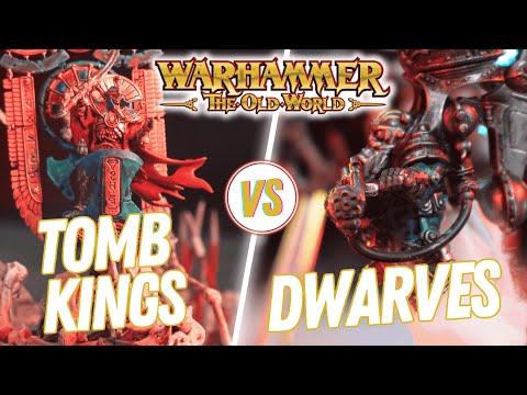 BATTLE REPORT Old World | Tomb Kings vs Dwarfen Expeditionary Force