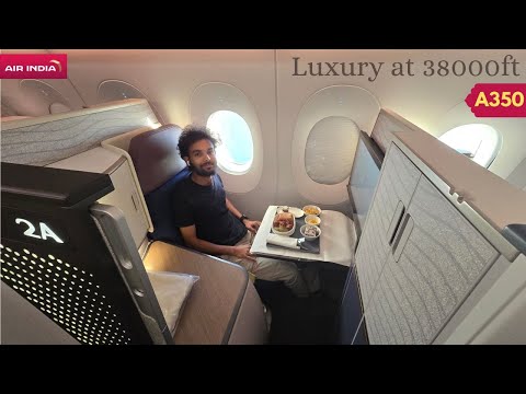 Unveiling Luxury: Embark on Air India's Magnificent A350 BUSINESS CLASS Journey | Part 1 | in Telugu