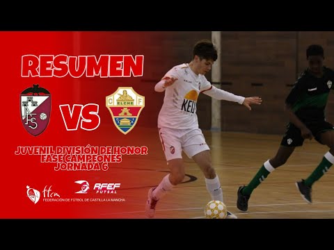 Resumen Juvenil DH Albacete FS - Elche CF Sala (3-5) Jornada 6. Fase de Campeones