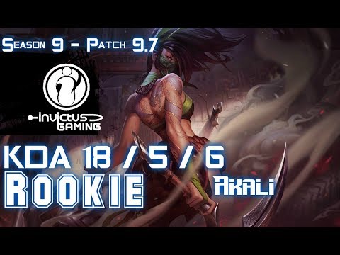 IG Rookie AKALI vs SYLAS Mid - Patch 9.7 KR Ranked
