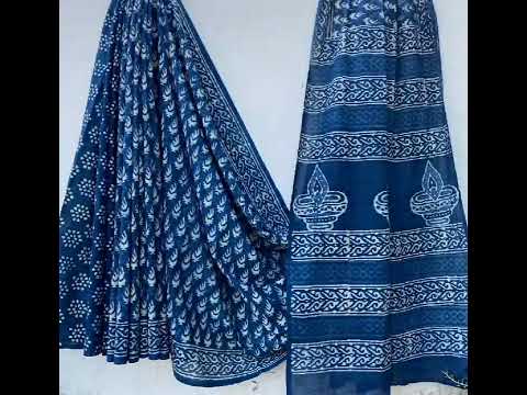 Block Print Saree M