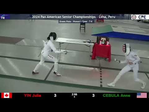 Panam Champs 2024 SWE - L8 - Julia Yin CAN v Anne Cebula USA