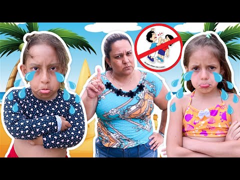New Conduct Rules on the Beach with Maria Clara and Jessica - Familia MC Divertida