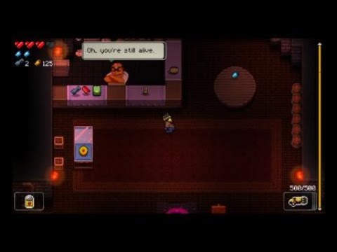 Enter the Gungeon : Scrub destroy's Ammoconda with Disintegrator