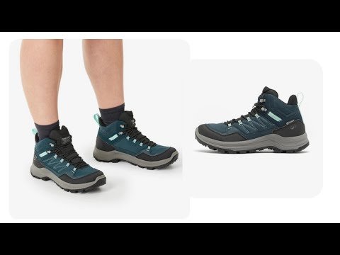 QUECHUA Women's waterproof high - rise hiking boots MH100