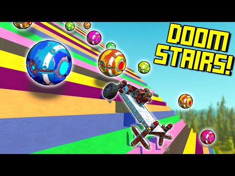 Giant Stair Climb Challenge of Insanity! - Scrap Mechanic Multiplayer Monday