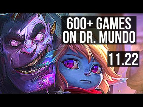 DR. MUNDO vs POPPY (TOP) | 3/1/7, 600+ games, Rank 11 Mundo | KR Master | 11.22