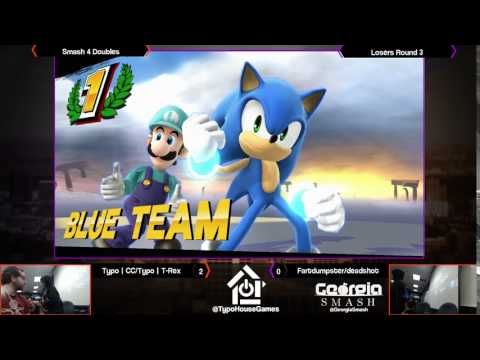 Bearly Monhthly 4/1/17 - CC/T-Rex vs Fartdumpster/deadshot - Smash 4 Doubles Losers Round 3