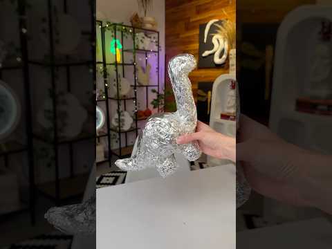 Making a DINOSAUR 🦕 Papier Mache part1️⃣ #diycrafts #tutorial #diy #handmade #dinosaur #art