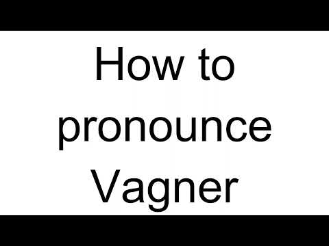 How to Pronounce Vagner (Danish)