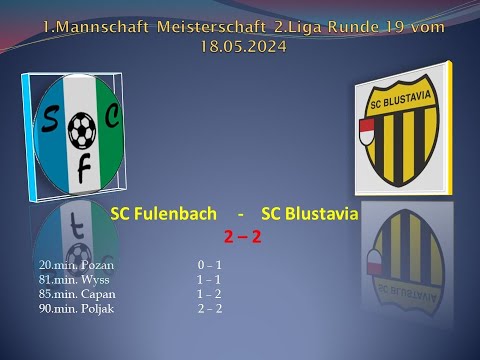 1.Mannschaft Meisterschaft 2.Liga SC Fulenbach - SC Blustavia