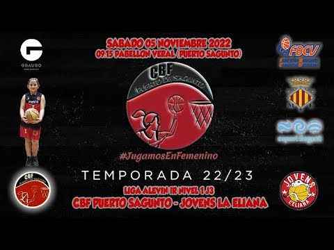 Videohighlights Alevín Graugo CBF Puerto Sagunto - Jovens La Eliana (LIGA J3 22-23)