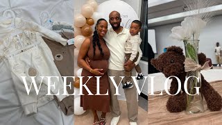 VLOG: Baby Shower + Gift Unboxing + Doctors Appt + Baby Shopping Haul + 33 weeks Pregnant