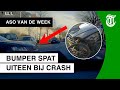 Auto knalt door tuinhekje na crash - ASO VAN DE WEEK